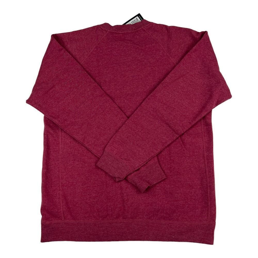NWT Smith Men Red Sweatshirt Fleece Pullover US XXL Essential Crew Independent - Picture 2 of 7